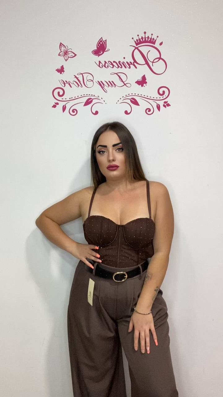 Corsetto brillantini