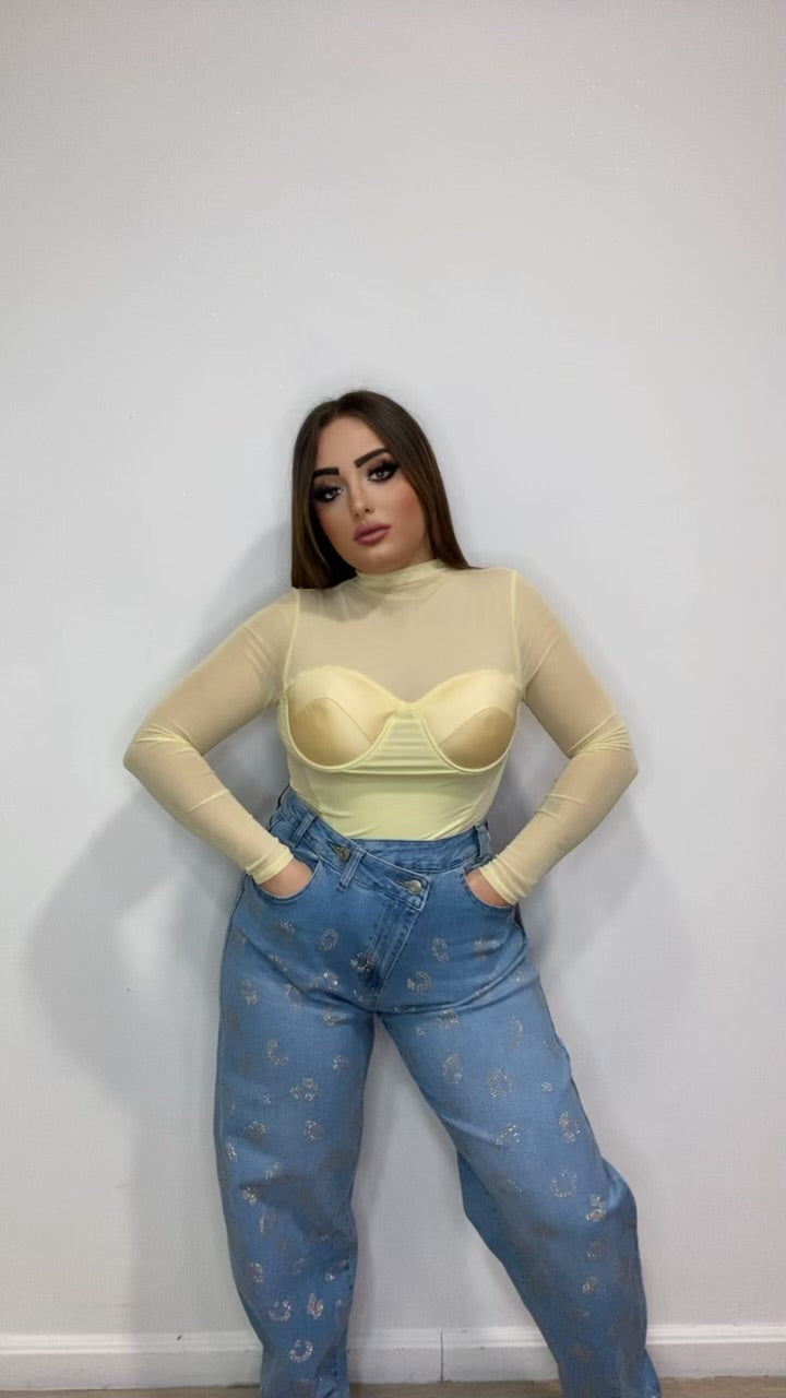 Jeans Leopard ballon