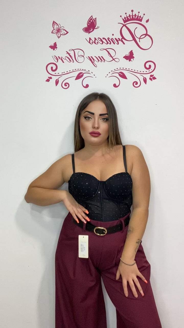 Corsetto brillantini