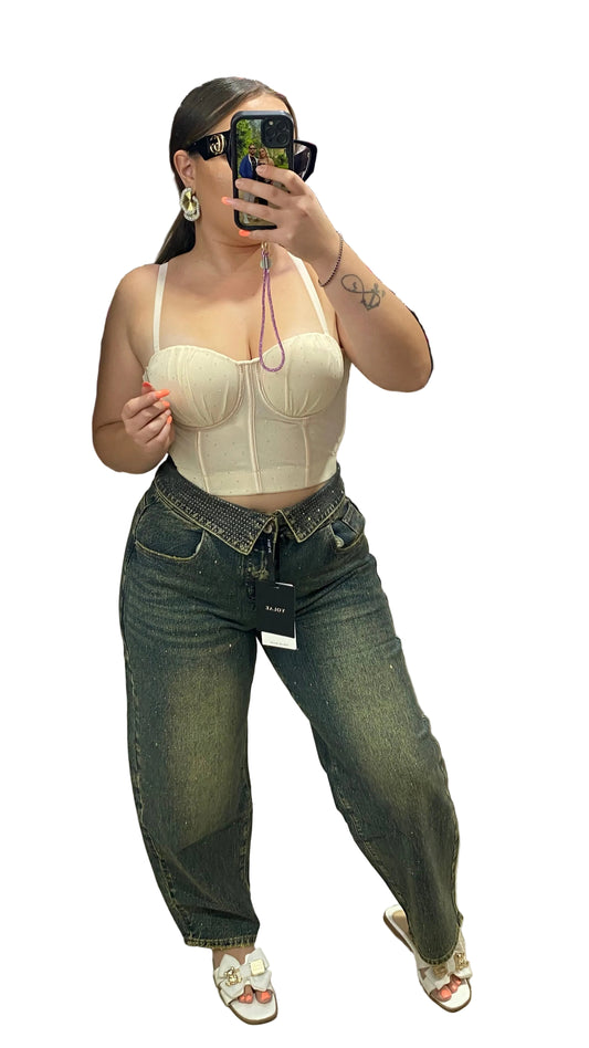 Jeans diamante