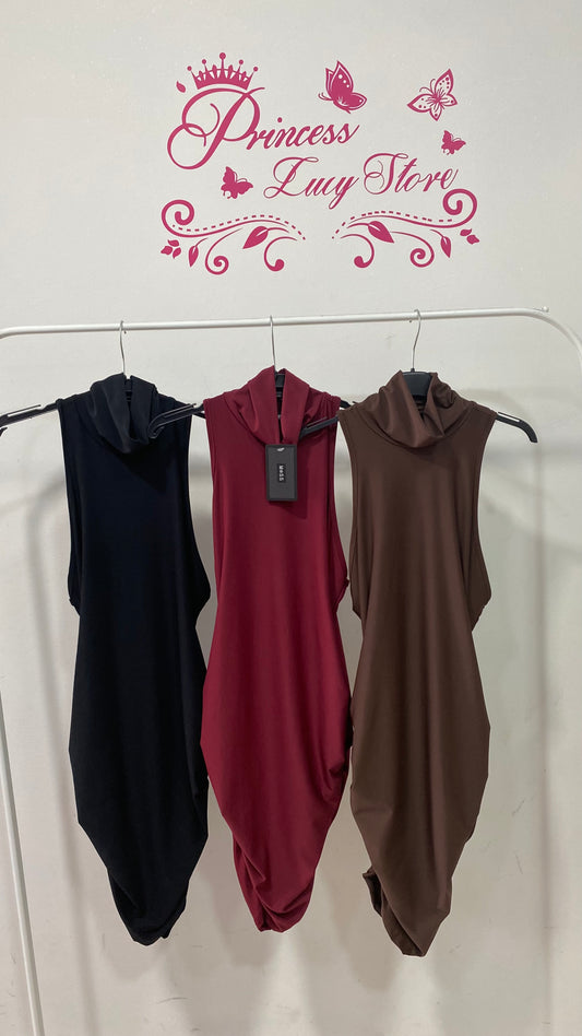 Vestito scollo americano