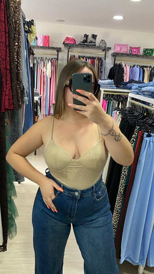 Maglia top brillante