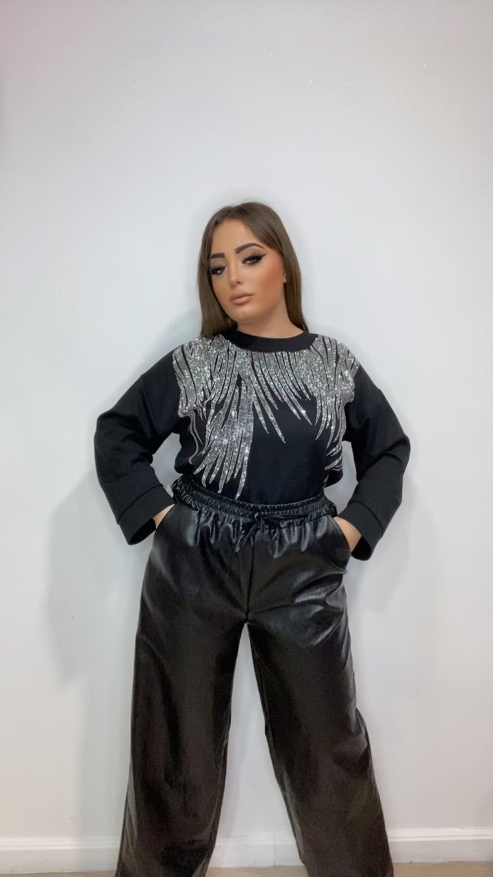 Pantalone pelle CURVY