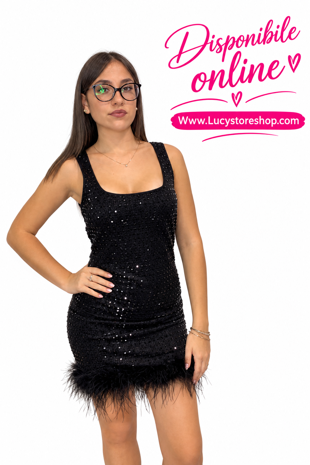 Vestito piuma
