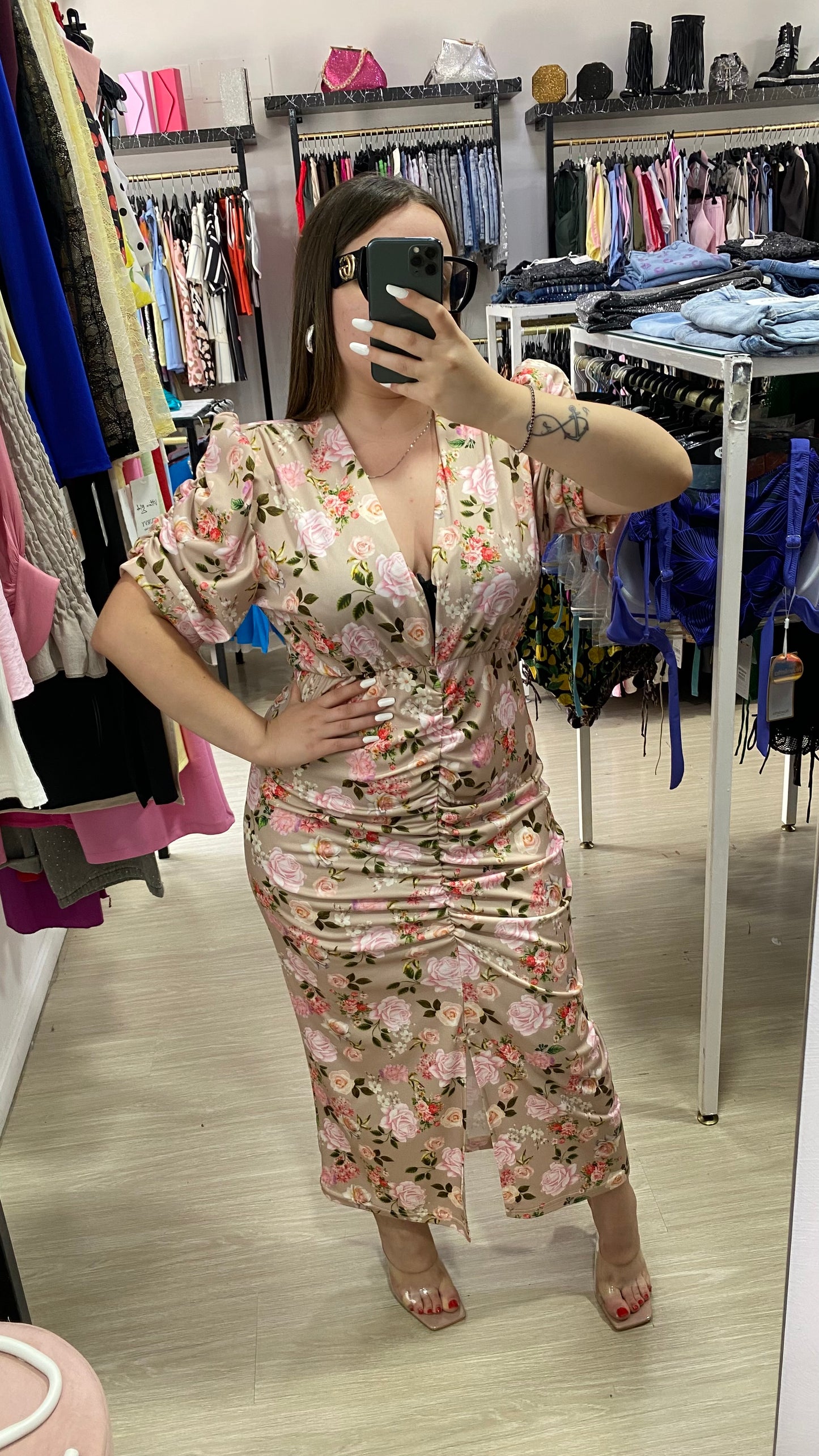 Abito fiore CURVY