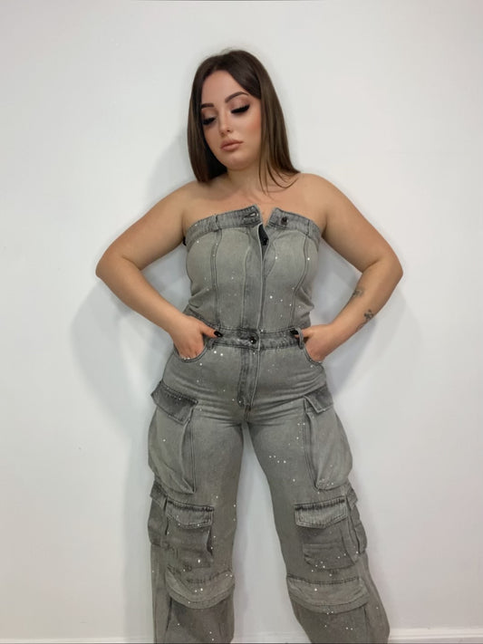 Tutone cargo brillantinato