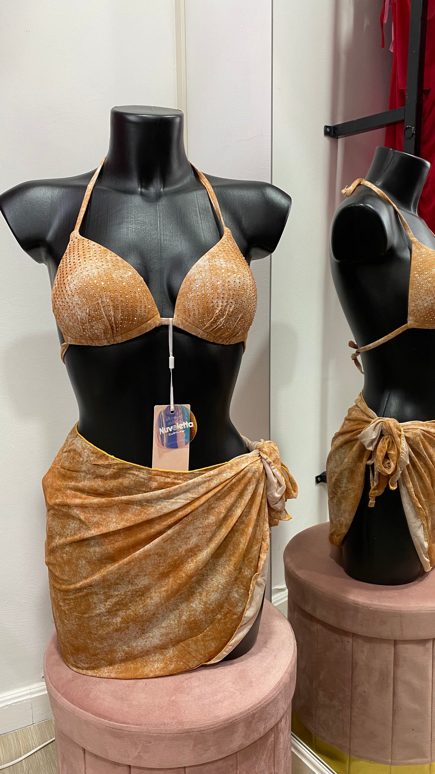 Costume strass 3 pezzi