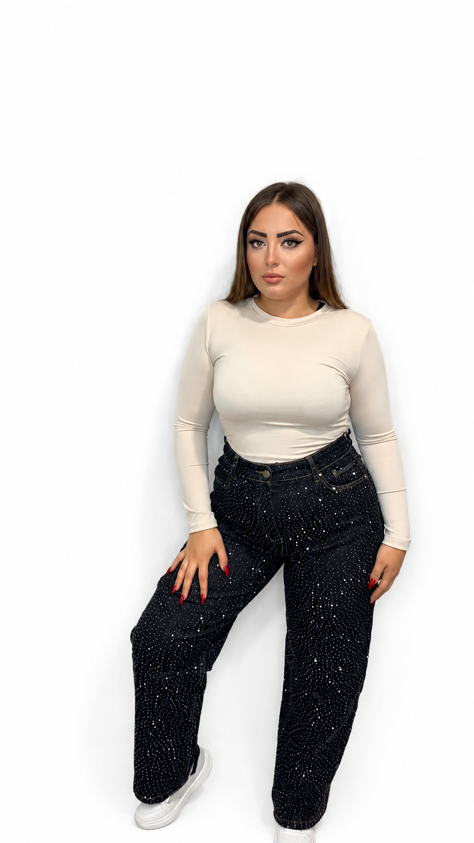Jeans brillantinato