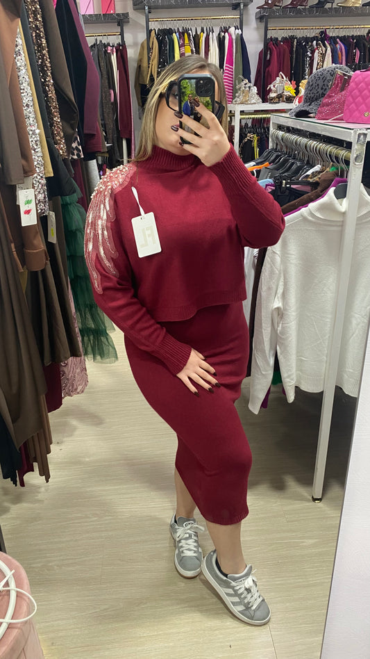 Coordinato lana rasata